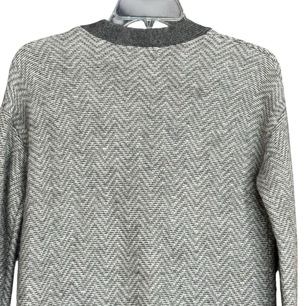 Banana Republic Mohair Wool Blend Gray Longline Cardigan Size S